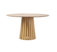 Miliboo - Table à manger ronde en bois clair chêne D137 cm DITA