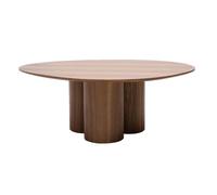 Table basse design bois foncé noyer L100 cm HOLLEN