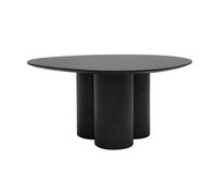 Table basse design bois noir L78 cm HOLLEN