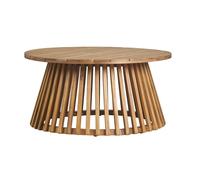 Table basse ronde en bois massif D80 cm - NASSAU