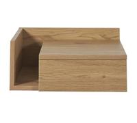 Miliboo Table de Chevet Murale Finition Bois chêne Clair avec tiroir Nasty