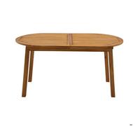 Miliboo - Table de jardin extensible rallonges intégrées en bois massif L160-210 cm MAYEL