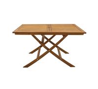 Miliboo Table de Jardin Pliante carrée en Bois Massif L140 cm Santiago