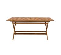 Miliboo - Table de jardin pliante rectangulaire en bois massif L170 cm SANTIAGO