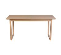 Table extensible rallonges intégrées rectangulaire bois clair chêne L160-240 cm LAHO
