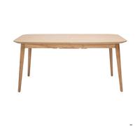 Miliboo - Table extensible rallonges intégrées rectangulaire en bois clair chêne L160-210 cm ANK