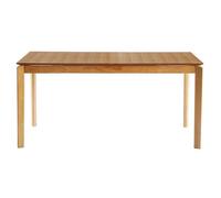 Miliboo - Table extensible rallonges intégrées rectangulaire en bois clair frêne L160-210 cm BONAVISTA