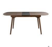 Table à manger extensible noyer L150-180 cm SHELDON L150xP90xH75