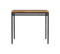 Table haute industrielle en bois manguier massif et métal noir L115 cm YPSTER