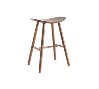 Miliboo Tabouret de Bar Design Noyer H65 cm DEMORY