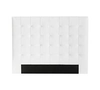 Tête de lit capitonnée blanc cassé 160 cm HALCIONA