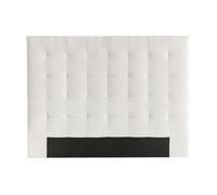 Miliboo - Tête de lit capitonnée en tissu beige clair naturel L140 cm HALCIONA