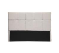 Tête de lit en tissu beige crème L160 cm CLOVIS