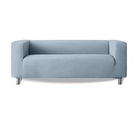 Milica | Housse de canapé Extensible Compatible avec Le modèle Klippan d’IKEA et similaires | pour canapés à accoudoirs Hauts | Tissu Doux, et Ajustable | Couleur Bleu Ciel Frais et Lumineux