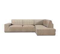 Milica Housse Élastique pour Canapé d'angle avec Dossier et Accoudoir Droit, Tissu Super Élastique Bután, Protection Anti-Taches, Ajustable, Lavable, Couleur Beige