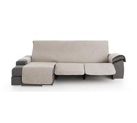 Milica Housse Matelassée pour Canapé d’Angle Relax Convient pour accoudoir Droit ou Gauche | Ajustement Parfait pour Sièges Inclinables | Lavable | Taille 200 cm | Couleur Lin