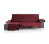 Milica Housse Matelassée pour Canapé d’Angle Relax Convient pour accoudoir Droit ou Gauche | Ajustement Parfait pour Sièges Inclinables | Lavable | Taille 200 cm | Couleur Rouge