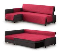 Milica Housse rembourrée Compatible avec Le canapé d’Angle-lit Friheten de IKEA | Protection élégante et Lavable | Adaptée à méridienne Gauche ou Droite | Fabriquée en Europe | Couleur : Rouge