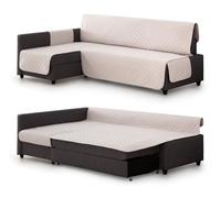 Milica Housse rembourrée Compatible avec Le canapé d’Angle-lit Friheten de IKEA | Protection élégante et Lavable | Adaptée à méridienne Gauche ou Droite | Fabriquée en Europe | Couleur : Ivoire