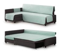 Milica Housse rembourrée Compatible avec Le canapé d’Angle-lit Friheten de IKEA | Protection élégante et Lavable | Adaptée à méridienne Gauche ou Droite | Fabriquée en Europe | Couleur : Menthe