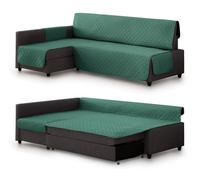 Milica Housse rembourrée Compatible avec Le canapé d’Angle-lit Friheten de IKEA | Protection élégante et Lavable | Adaptée à méridienne Gauche ou Droite | Fabriquée en Europe | Couleur : Vert