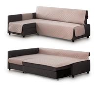 Milica Housse rembourrée Compatible avec Le canapé d’Angle-lit Friheten de IKEA | Protection élégante et Lavable | Adaptée à méridienne Gauche ou Droite | Fabriquée en Europe | Couleur : Lin