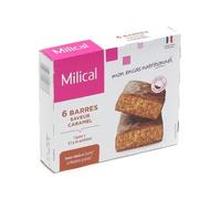 Milical Barres Minceur Hyperprotéinées Caramel 6 Unités