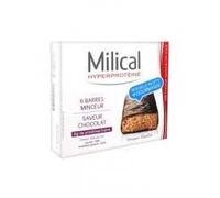 Milical Barres Minceur Hyperprotéinées Chocolat 6 Unités