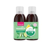 Milical Draineur Ultra Menthe Citron Concombre Lot de 2 x 500ml
