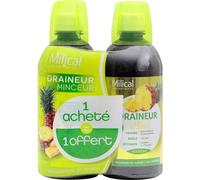 Milical Drainaligne Boisson Drainante à l'Ananas 500mL lot de 2