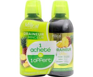 Milical Drainaligne Boisson Drainante à l'Ananas 500mL lot de 2
