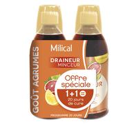 Milical Draineur ultra goût agrumes lot de 2