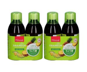MILICAL Draineur Ultra Goût Ananas Solution Orale 2x1000 ml