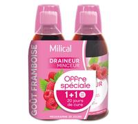 Milical Draineur Ultra Goût Framboise Lot de 2 x 500ml