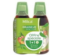 Milical Draineur Ultra Goût Thé Vert Lot de 2 x 500ml