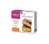 Milical Nutrition Barres Minceur Hyperprotéinées Chocolat Orange 6 Unités
