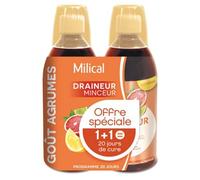 Milical Ultra Draineur Minceur Lot de 2 x 500 ml - Agrumes