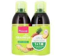 Milical Draineur Ultra Goût Ananas Lot de 2 x 500ml