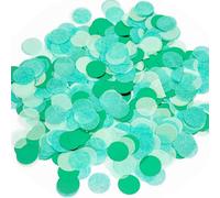 Milifox 6500 Pièces Confettis Anniversaire,67.5g Confetti,AdaptéS aux Décorations D'anniversaire,Mariages,CéLébrations D'anniversaire,Verts