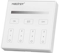 Milight Miboxer Dc3V 2,4 Ghz Panneau Tactile Mural Télécommande De Gradation De Luminosité 4 Zones Compatible Avec Les Contrôleurs D'Ampoules Blanches Milight Doubles, B1[DEN5286292]