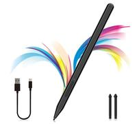 Milikilo Stylet pour Microsoft Surface Pro 12/11/10/9/8/X/7+/6/5/4, Surface Go 4/3/2/1, Surface Laptop 1-5/Studio/Book 3/2/1,Rejet de la Paume, Fonction d'inclinaison, 1024 Niveaux de Pression