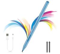 Milikilo Stylet pour Microsoft Surface Pro 9/8/X/7+/6/5/4/3/Surface 3,Stylo Surface Go 3/2/1,Surface Laptop/Studio/Book 4/3/2/1 avec Bouton Latéral Gomme,Rejet de Paume,Fonction D'inclinaison (Blue)
