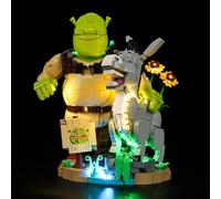 Mililier Kit d'éclairage LED compatible avec Lego Donkey & Puss in Boots 72423, kit d'éclairage à faire soi-même pour modèle 72423 (jeux de construction non inclus)
