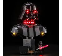 Mililier Kit d'éclairage LED compatible avec Lego Star Wars Buste Dark Vador 75439 Kit d'éclairage à faire soi-même pour modèle 75439 (jeux de construction non inclus)