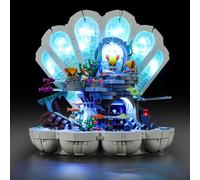 Mililier Kit d'éclairage LED pour Lego Disney 43225 La Petite Sirène Royal Clamshell, compatible avec Lego 43225 Modèle de blocs de construction (blocs non inclus) (Vert)