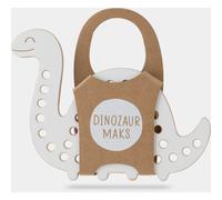 Milin Big Wooden Lacing Toy Dinosaur Max jouet d’activité 18,5 cm x 11 cm x 0,7 cm 1 pcs