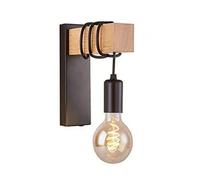 MILIPA Applique Rétro en Bois Applique Murale Vent Industriel Chevet Simple Chambre escalier Art décoration Fond Luces (Pas d'ampoule) Facile à Installer