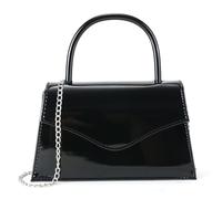 Milisente Sac de soirée pour femme en cuir verni Noir, noir