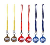 Milisten 1 Ensemble 6 Pièces Ornement Pendentifs De Téléphone Portable Porte- Papeterie Figurine À Collectionner Fortune Chat Décor Bijoux Pendentif De Voiture Cloches Titulaire