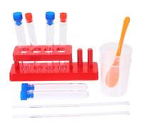 Milisten 1 Ensemble Accessoires Stem pour Expériences Scientifiques Support à Éprouvettes Éprouvettes avec Bouchons Gobelets Doseurs Bâtonnets de Mélange Éveillez la Créativité des Garçon